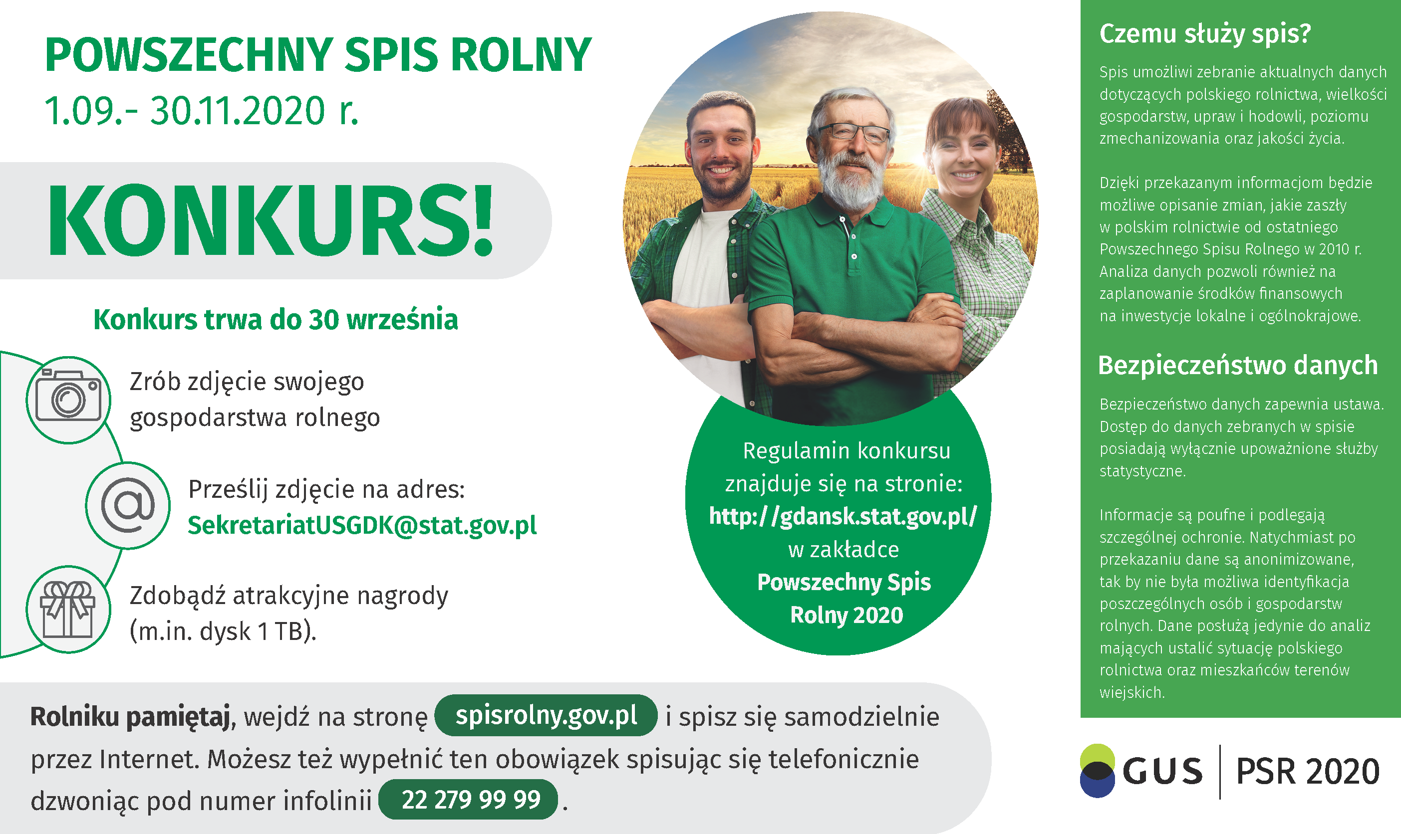 Spis Rolny 2020 - konkurs indywidualny dla rolników.